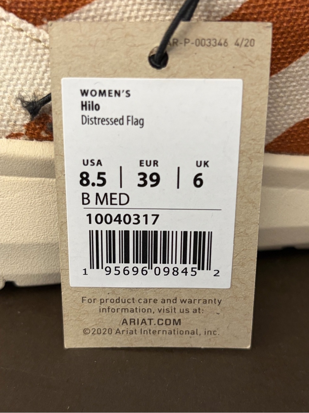 Ariat Women's Hilo Slip-On Sneakers in Red, Blue, Cream - Picture 4 of 6